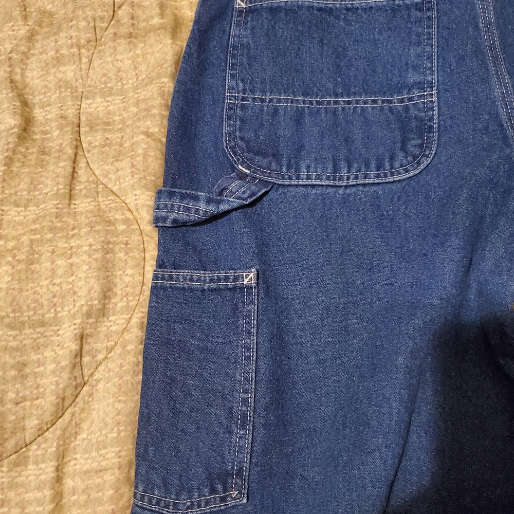 Vtg Carhartt Carpenter Jeans 32x32 B13 DST Loose-Fit Washed Darkstone Denim - Picture 7 of 8